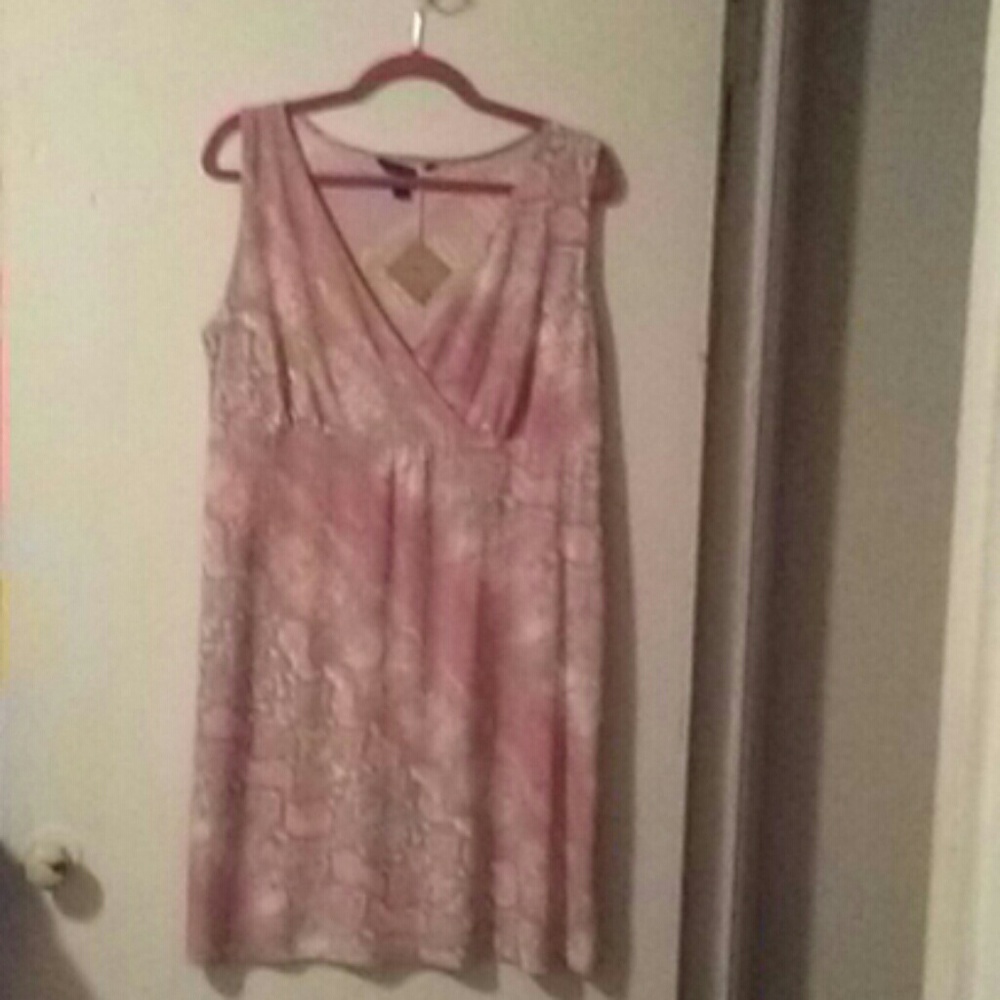 Ambrielle Dress pink/tan size xl